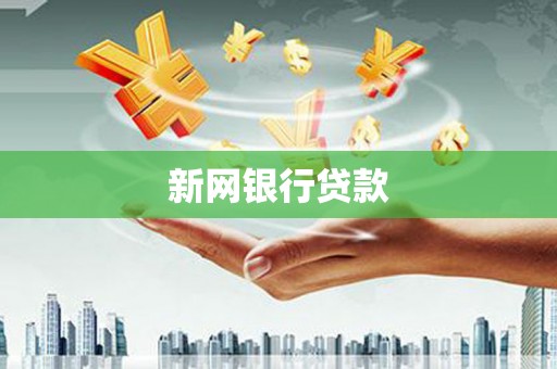 惠安新网银行贷款