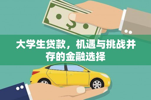 惠安大学生贷款，机遇与挑战并存的金融选择