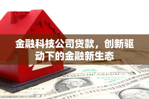 惠安金融科技公司贷款，创新驱动下的金融新生态