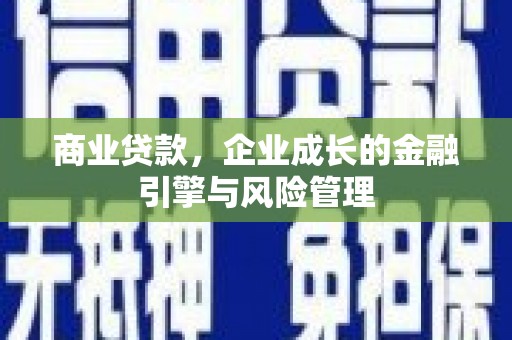 惠安商业贷款，企业成长的金融引擎与风险管理