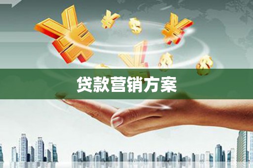 惠安贷款营销方案