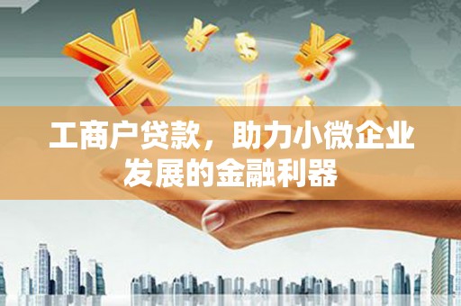 惠安工商户贷款，助力小微企业发展的金融利器