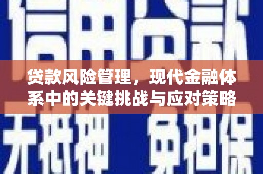 惠安贷款风险管理，现代金融体系中的关键挑战与应对策略