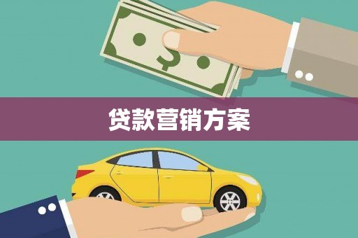 惠安贷款营销方案