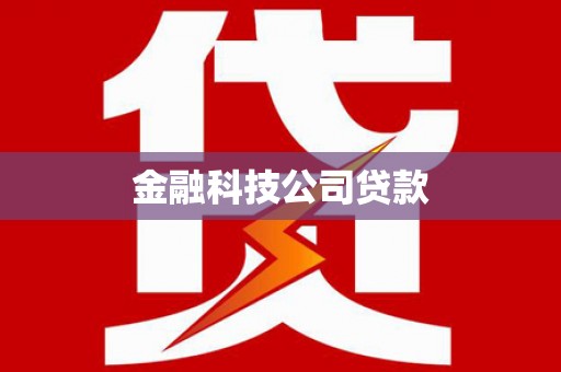 惠安金融科技公司贷款