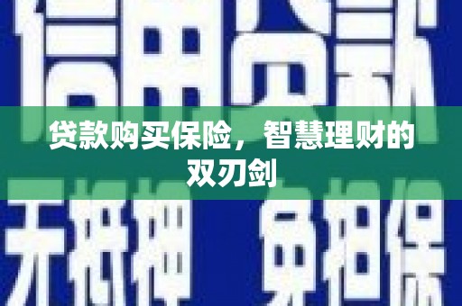 惠安贷款购买保险，智慧理财的双刃剑