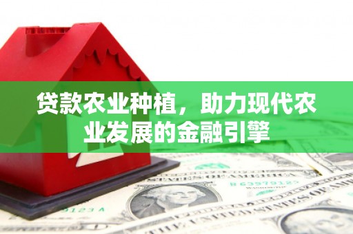 惠安贷款农业种植，助力现代农业发展的金融引擎