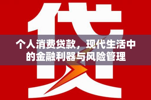 惠安个人消费贷款，现代生活中的金融利器与风险管理
