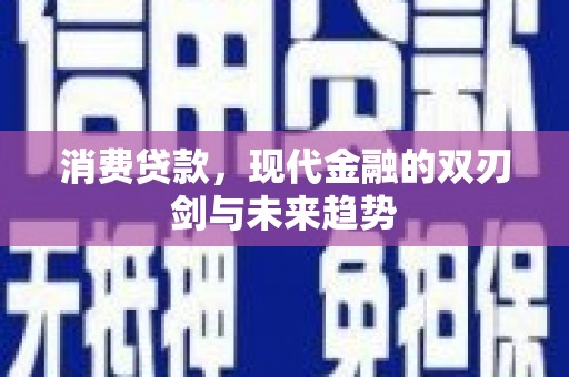 惠安消费贷款，现代金融的双刃剑与未来趋势