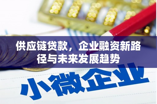 惠安供应链贷款，企业融资新路径与未来发展趋势