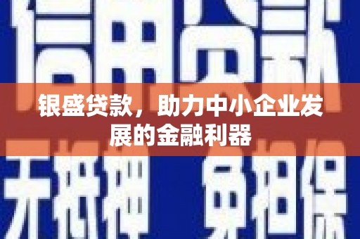 惠安银盛贷款，助力中小企业发展的金融利器