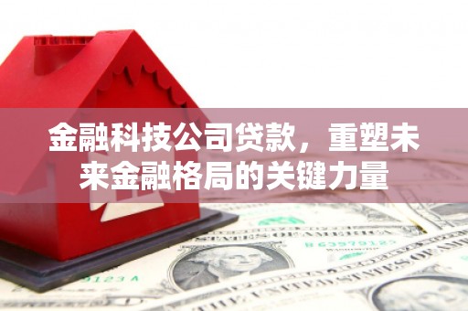 惠安金融科技公司贷款，重塑未来金融格局的关键力量