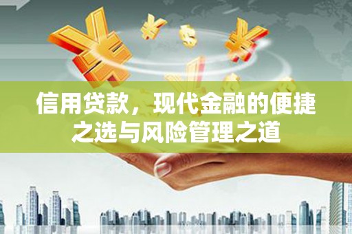 惠安信用贷款，现代金融的便捷之选与风险管理之道