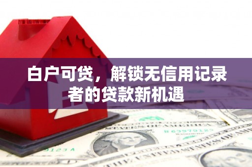 惠安白户可贷，解锁无信用记录者的贷款新机遇