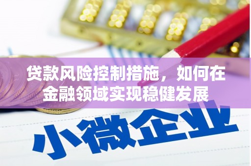 惠安贷款风险控制措施，如何在金融领域实现稳健发展