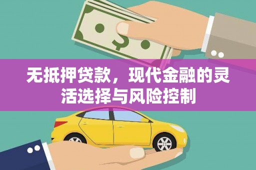 惠安无抵押贷款，现代金融的灵活选择与风险控制