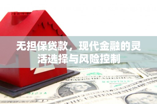 惠安无担保贷款，现代金融的灵活选择与风险控制