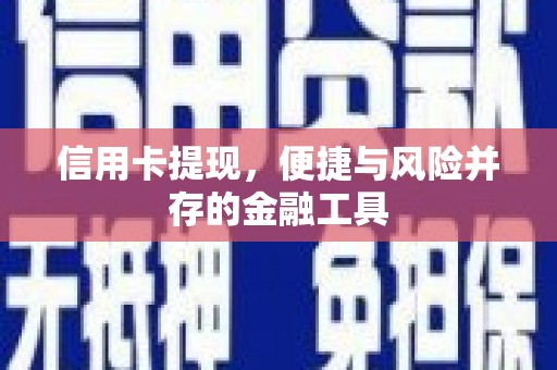 惠安信用卡提现，便捷与风险并存的金融工具