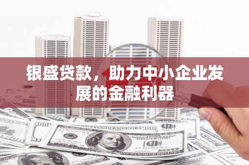 惠安银盛贷款，助力中小企业发展的金融利器