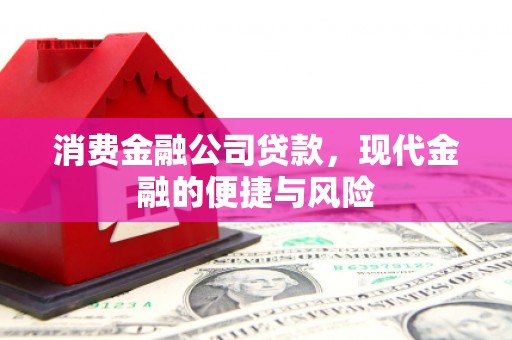惠安消费金融公司贷款，现代金融的便捷与风险