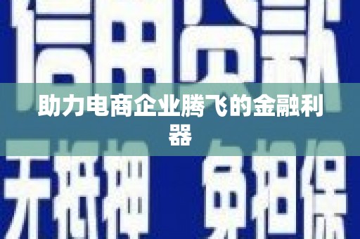 惠安助力电商企业腾飞的金融利器
