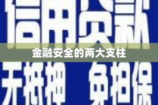 惠安金融安全的两大支柱
