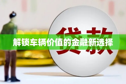 惠安解锁车辆价值的金融新选择