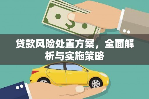 惠安贷款风险处置方案，全面解析与实施策略