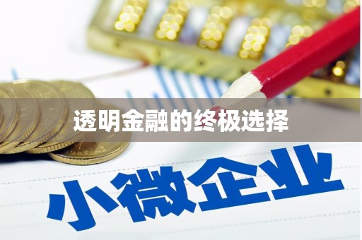 惠安透明金融的终极选择